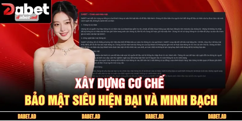Bao Mat Dang Ky Tai Khoan Dabet Live